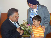 Dr. Turgay Şenen ve Muhammet Efe, ödül töreninde